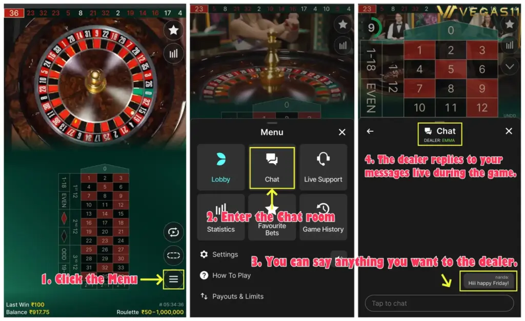 Most live dealer roulette games use multiple cameras to capture different angles with smooth transitions, all hosted by real dealers. This ensures high transparency during gameplay, making cheating extremely difficult.