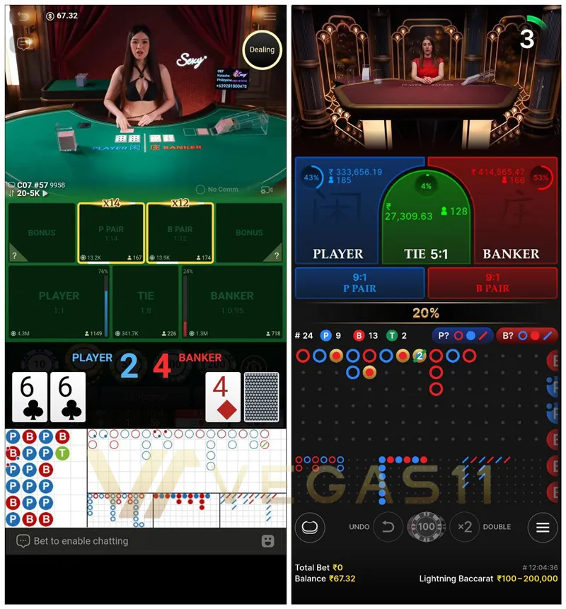 Online Baccarat betting
