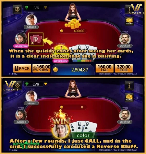 Reverse Bluff Strategy