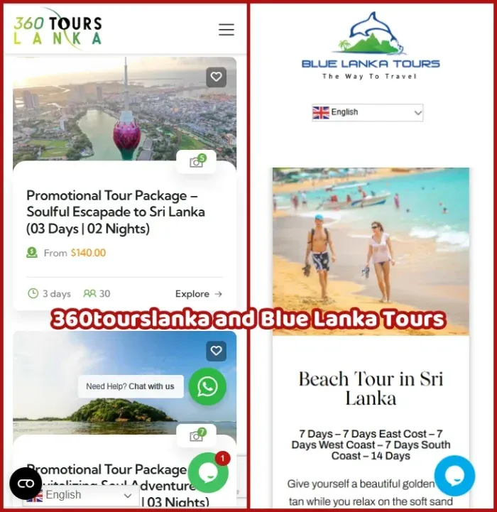The Local Agent - 360tourslanka and Blue Lanka Tours