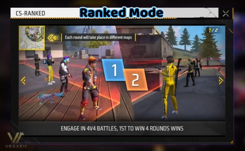 Free fire game mode: CS-Ranked