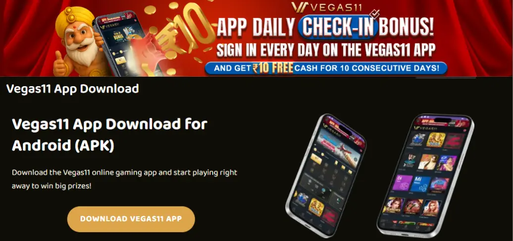 Vegas11 app download