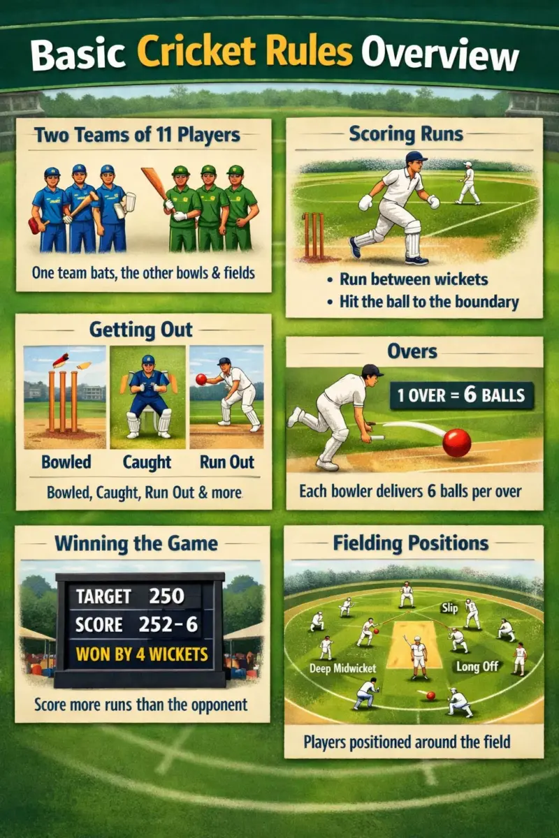 Basic Cricket Rules Overview