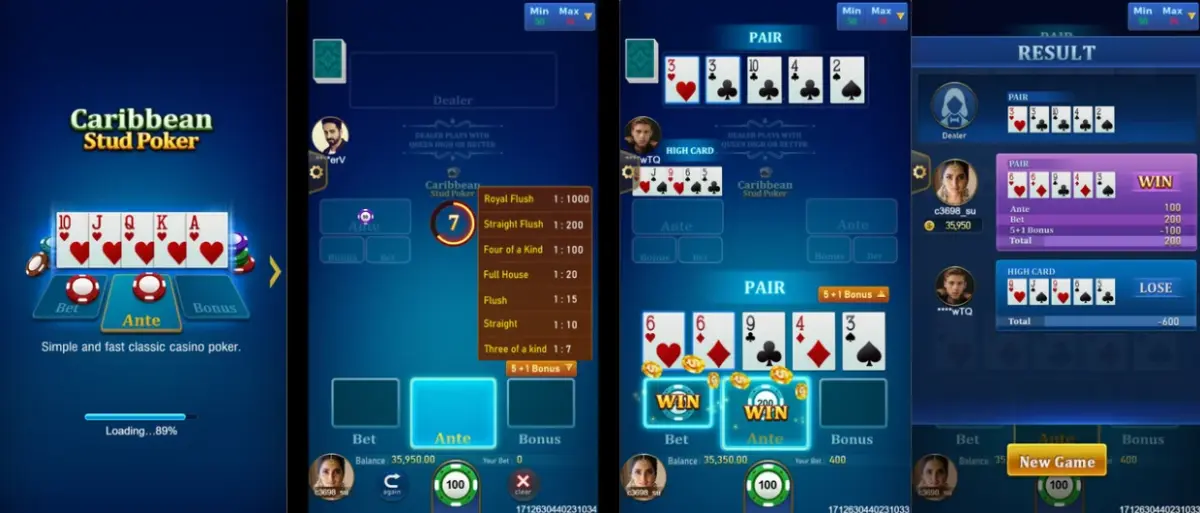 Caribbean Stud Poker-Jili game