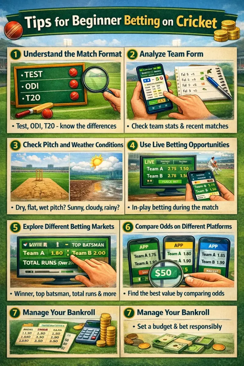 Tips for Beginner Betting on Cricket